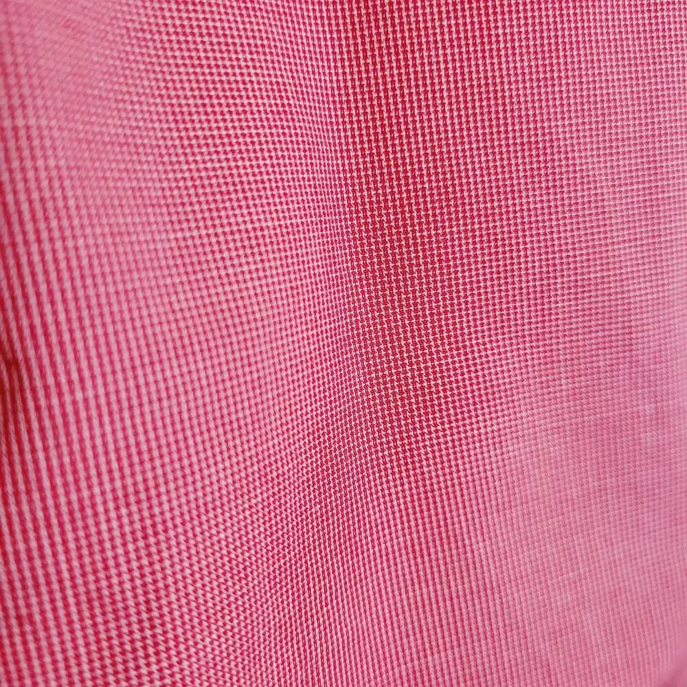 Banana Republic mens red micro check western pearl snap button up shirt Size L